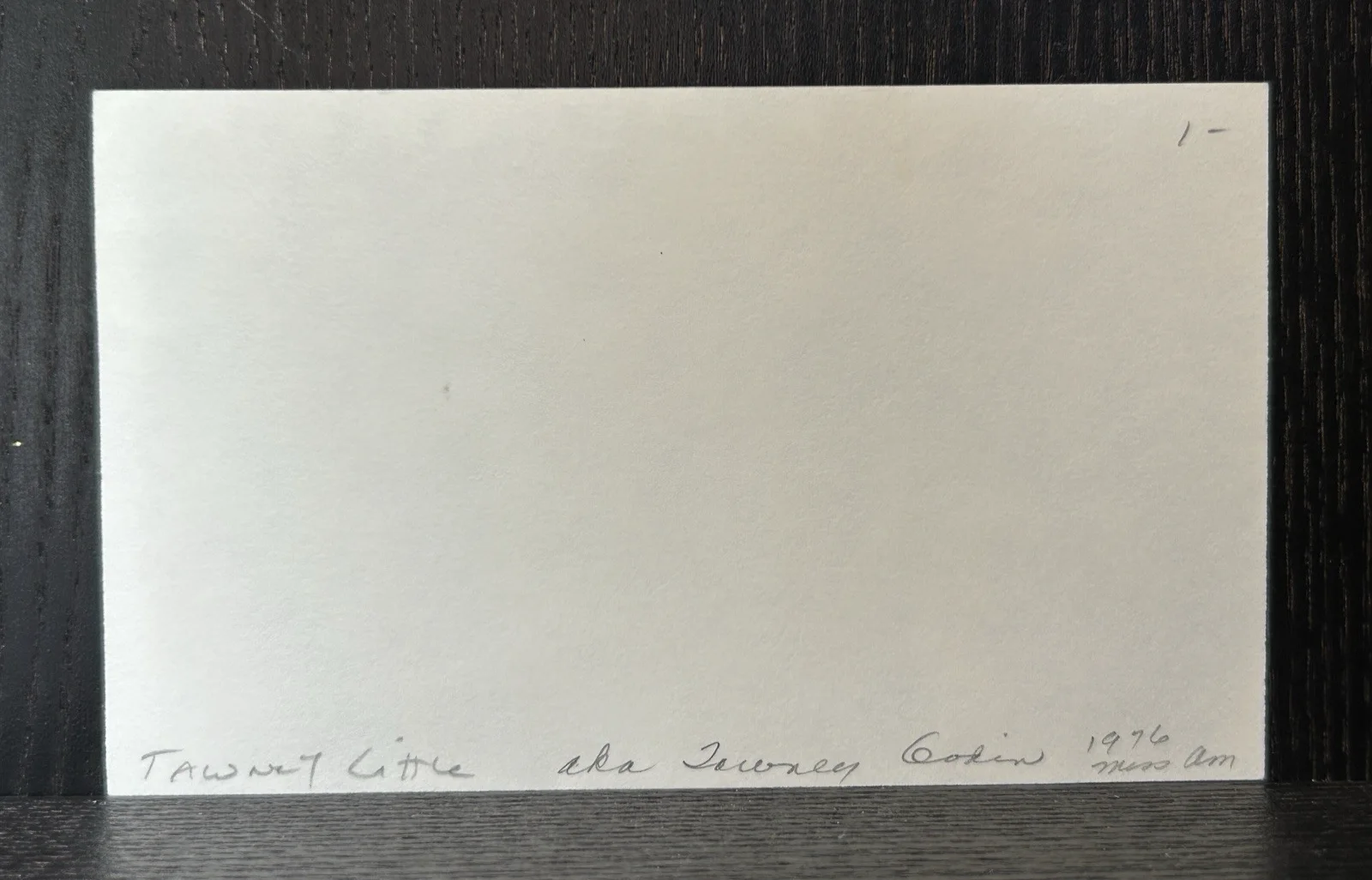 Tawny Little — TAWNY LITTLE HAND SIGNED CARD Original Autograph MISS AMERICA 1976 Money Talks, изображение 3