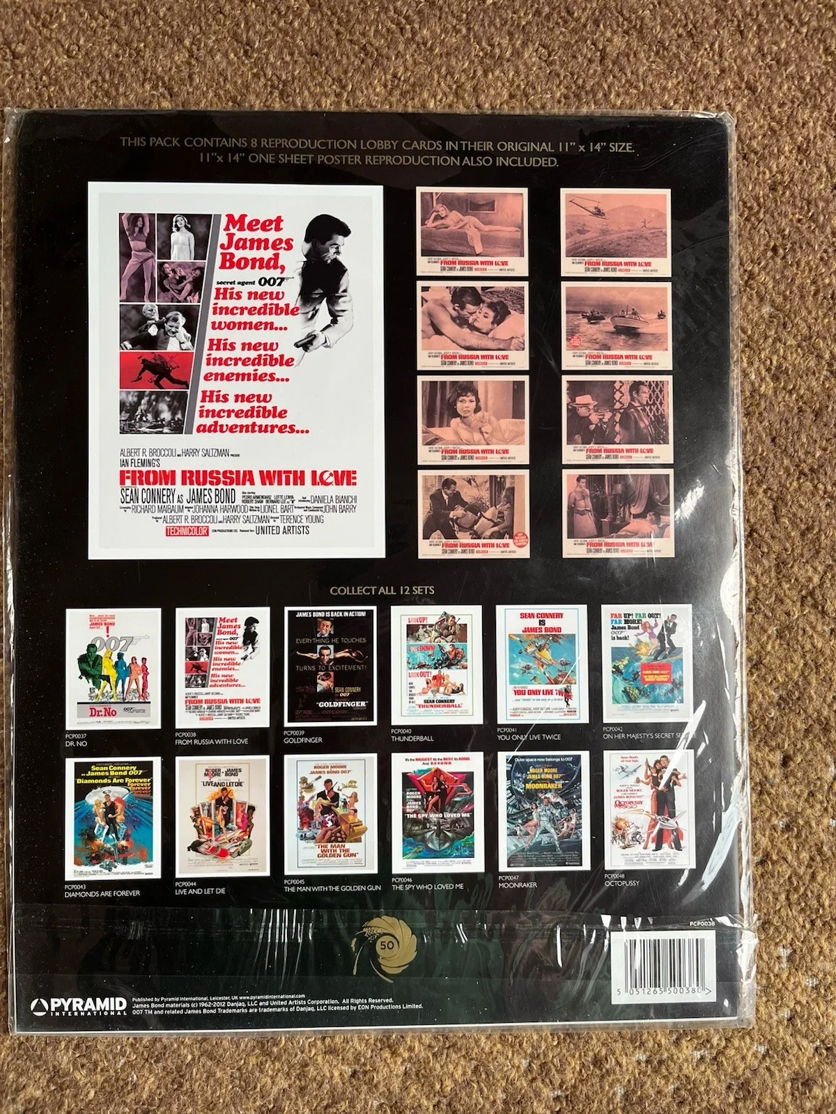 James Bond 50th Anniversary Lobby Card Set Reproduction From Russia With Love, изображение 2