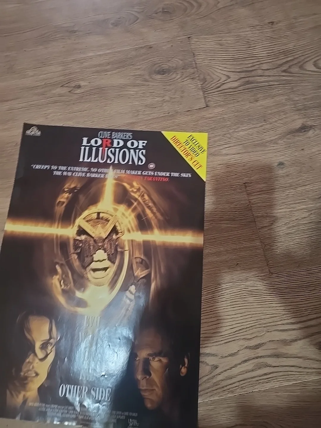 Clive Barkers Lord Of Illusions Original Video Shop VHS Poster Rare, изображение 2