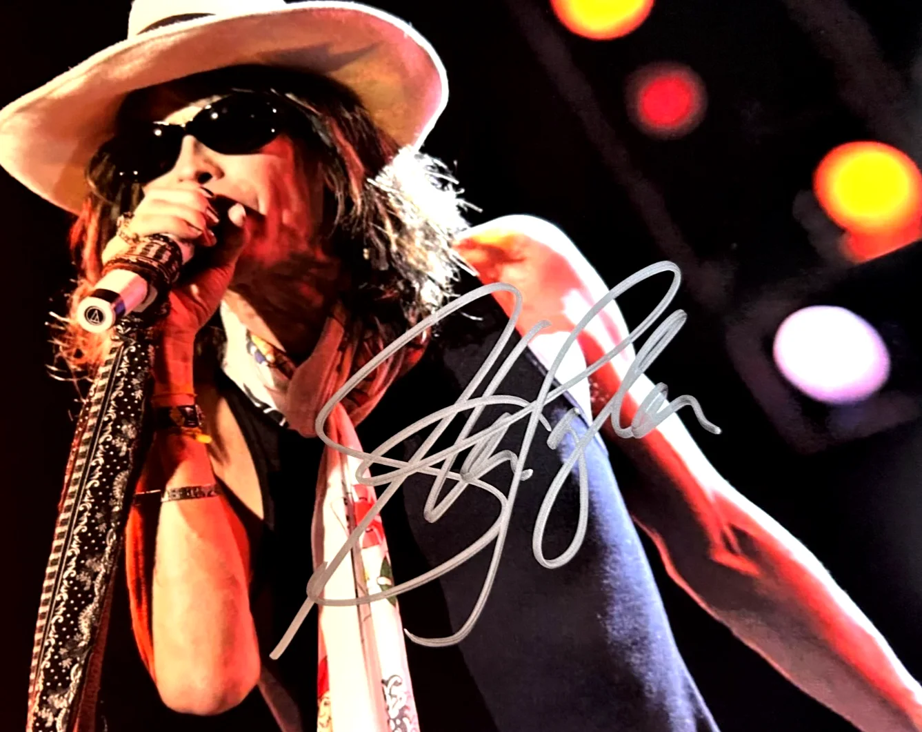 Steven Tyler Signed [AEROSMITH] Original 8x10" Authentic Autograph GENUINE w/COA, изображение 3