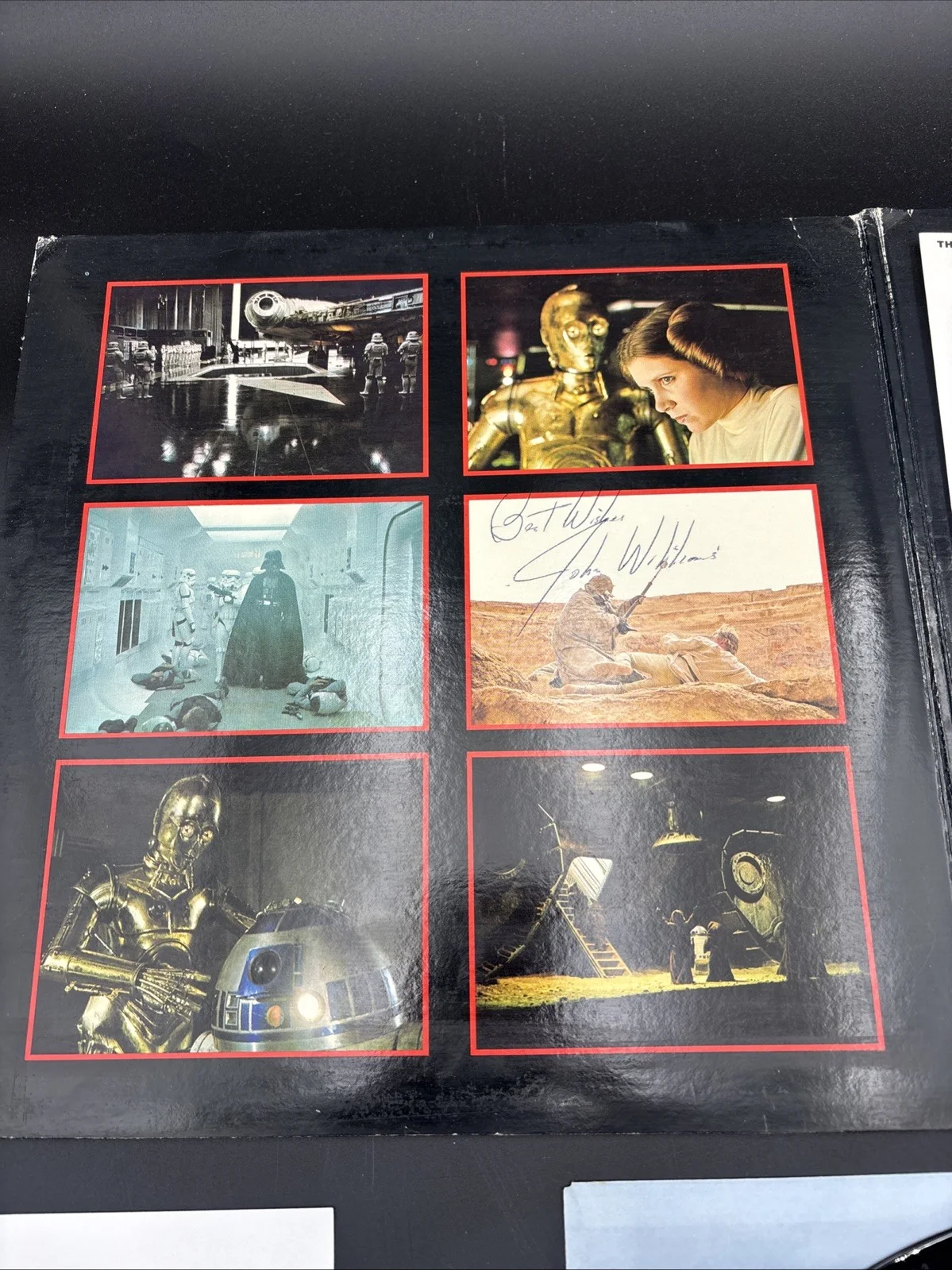 JOHN WILLIAMS Signed STAR WARS 1977 Soundtrack LP PROMO DEMO COPY BECKETT BAS***, image 2