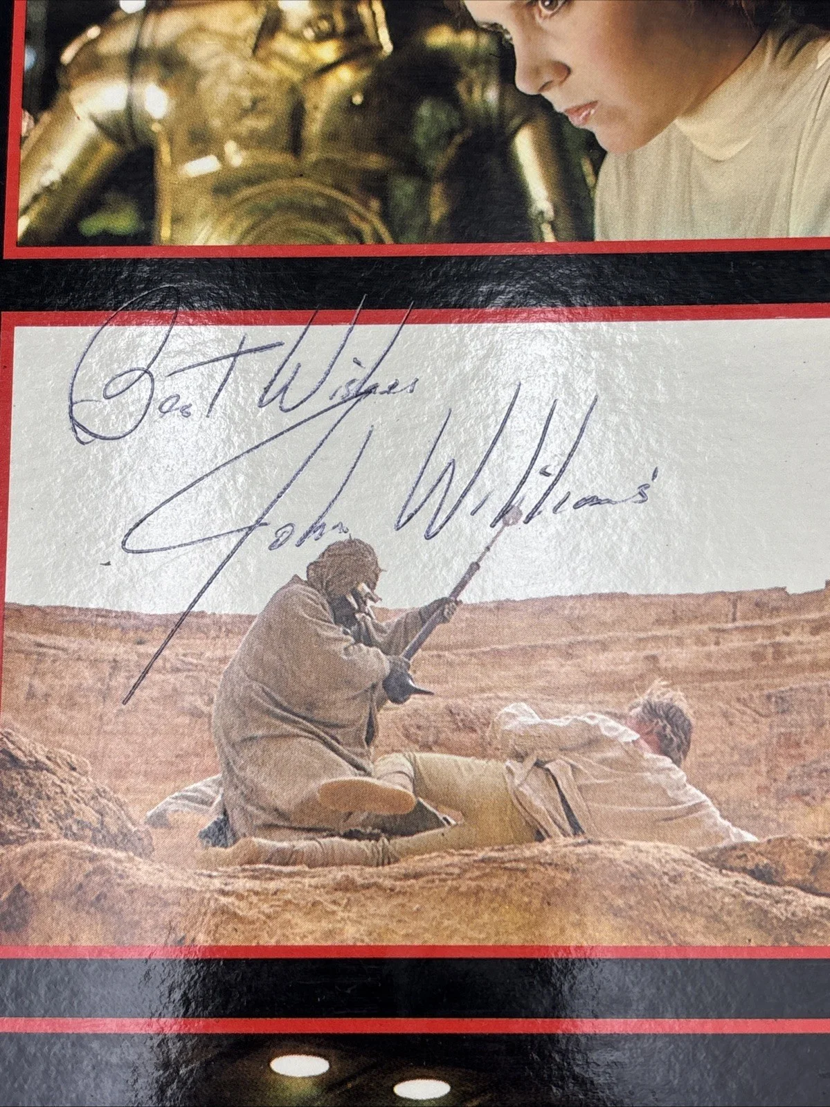 JOHN WILLIAMS Signed STAR WARS 1977 Soundtrack LP PROMO DEMO COPY BECKETT BAS***, image 3