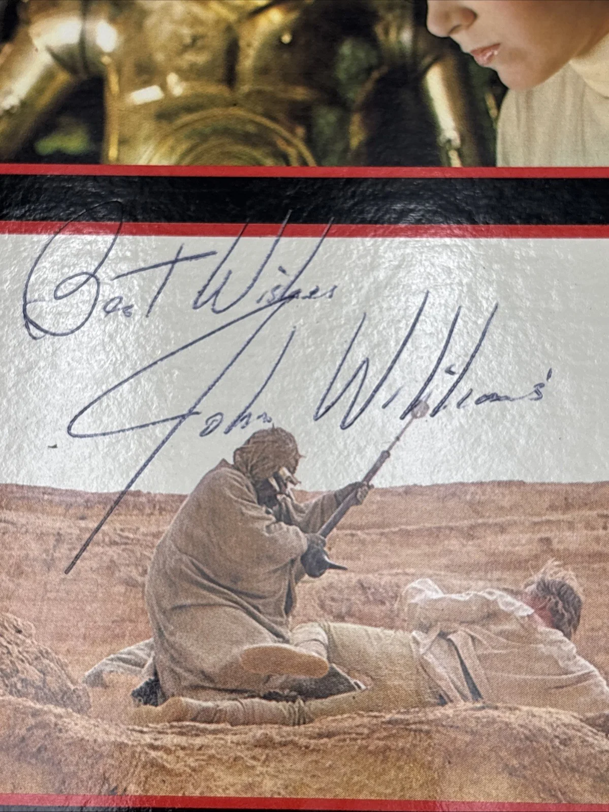 JOHN WILLIAMS Signed STAR WARS 1977 Soundtrack LP PROMO DEMO COPY BECKETT BAS***, image 4
