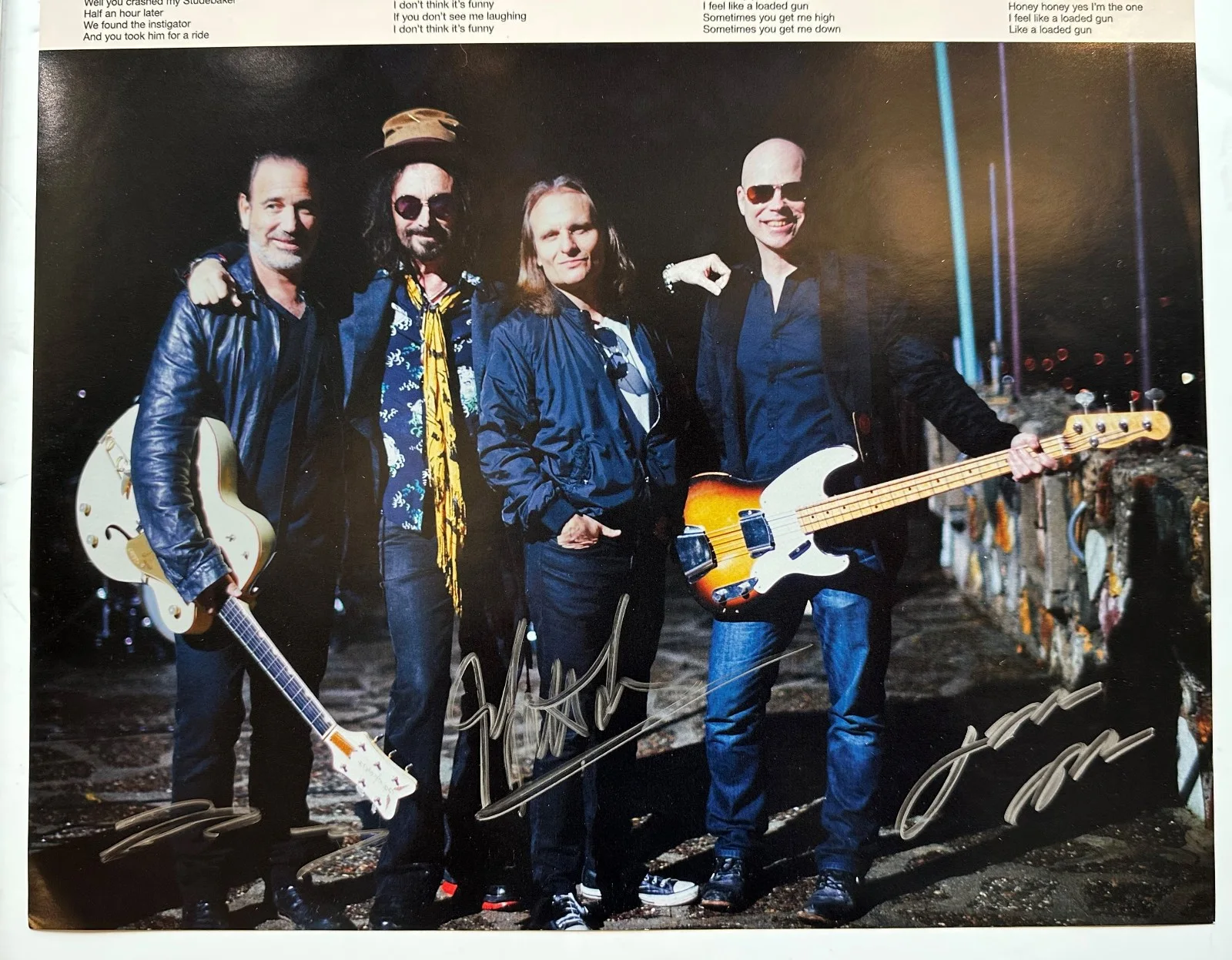 Mike Campbell Signed Dirty Knobs Vinyl Album Insert [tom petty] Beckett BAS coa, image 2