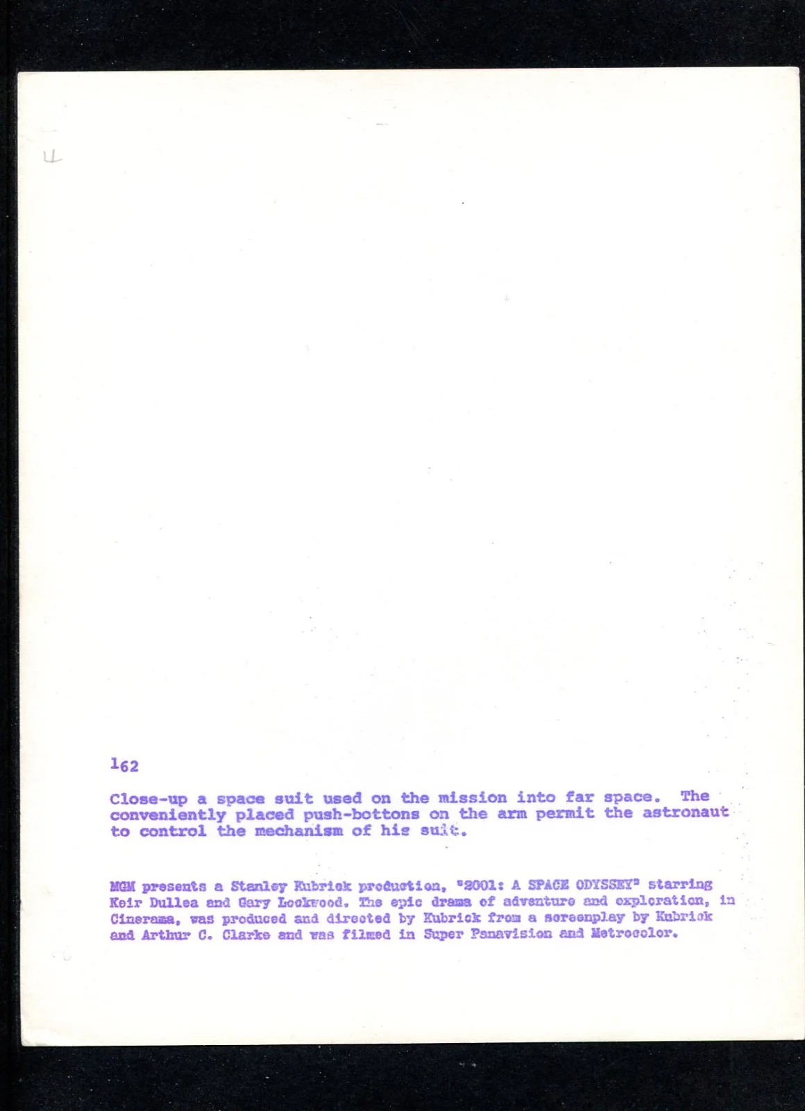 2001: A SPACE ODYSSEY -Kubrick classic 1968 original US 8x10 press photo/still F, изображение 2
