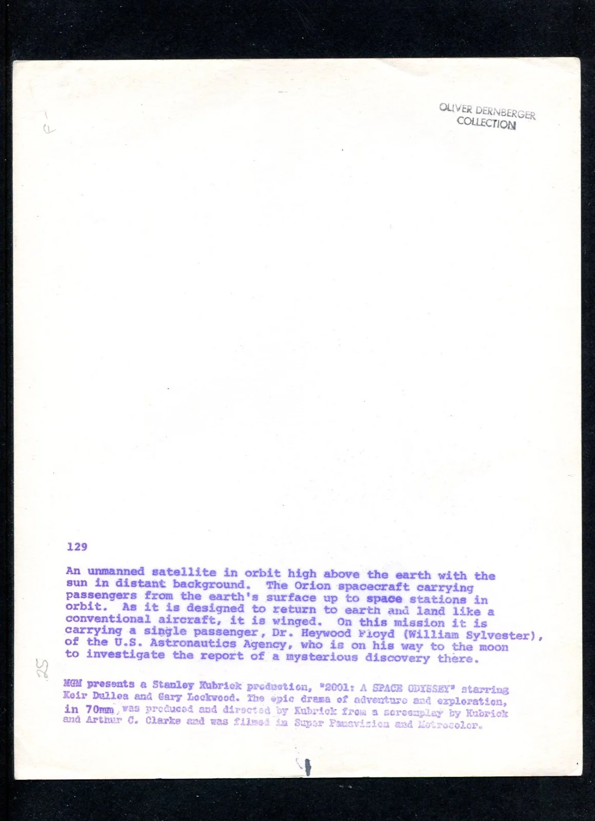 2001: A SPACE ODYSSEY -Kubrick classic 1968 original US 8x10 press photo/still E, изображение 2