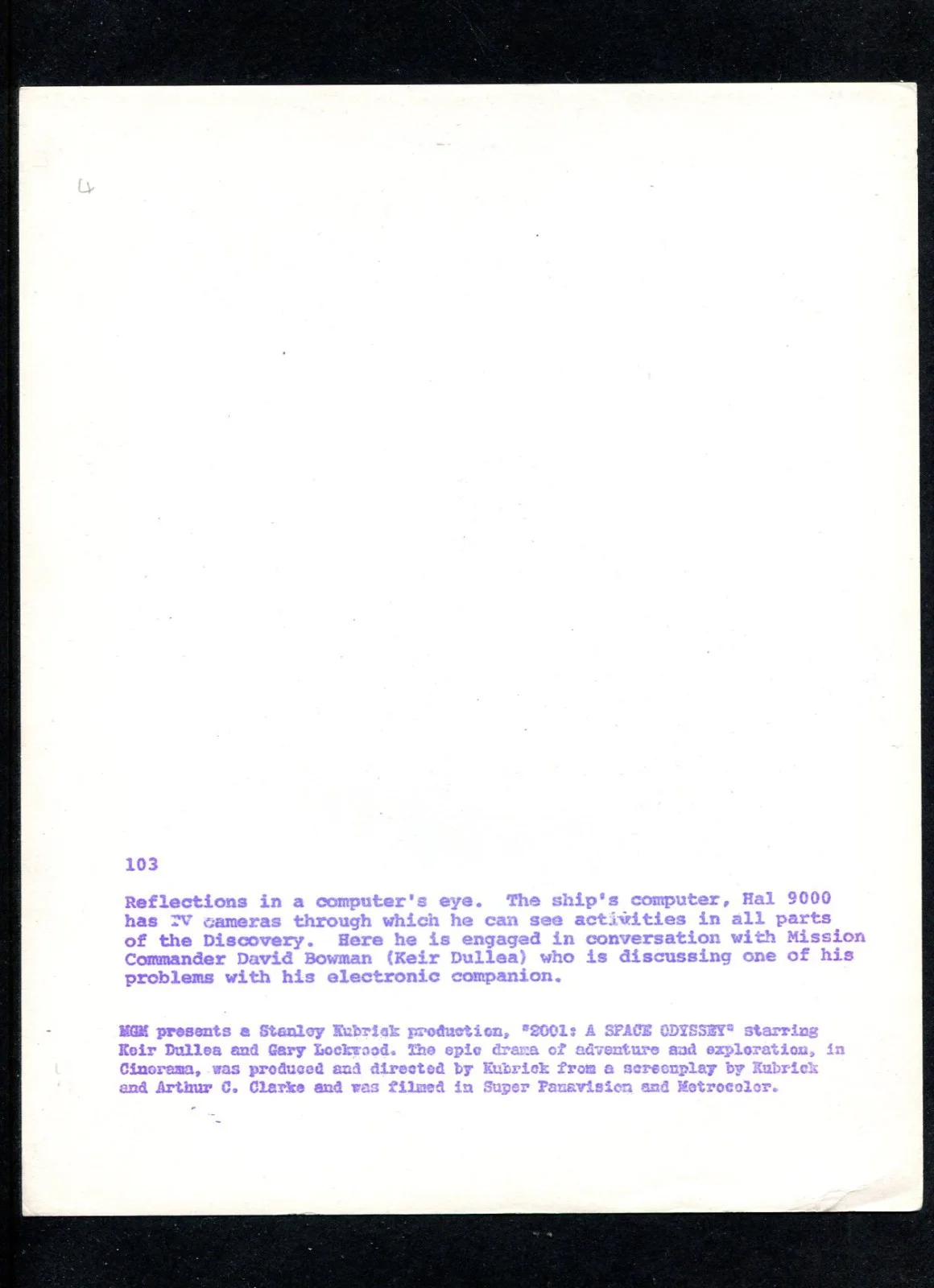 2001: A SPACE ODYSSEY -Kubrick classic 1968 original US 8x10 press photo/still D, image 2