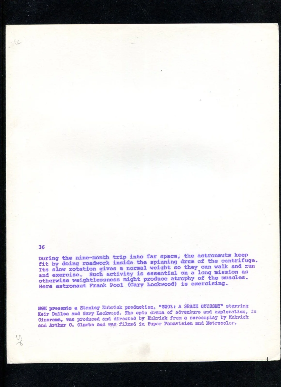 2001: A SPACE ODYSSEY -Kubrick classic 1968 original US 8x10 press photo/still B, image 2