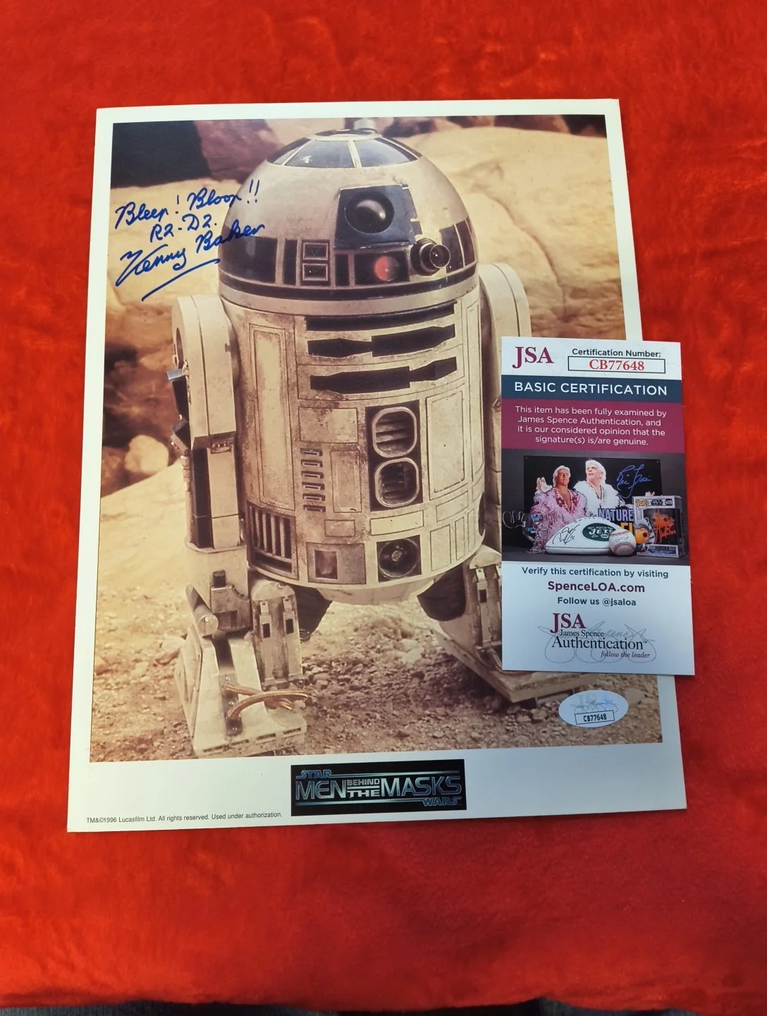Star Wars Lot of 8 Signed Photos James Earl Jones, Kenny Baker JSA, Beckett , ++, изображение 2