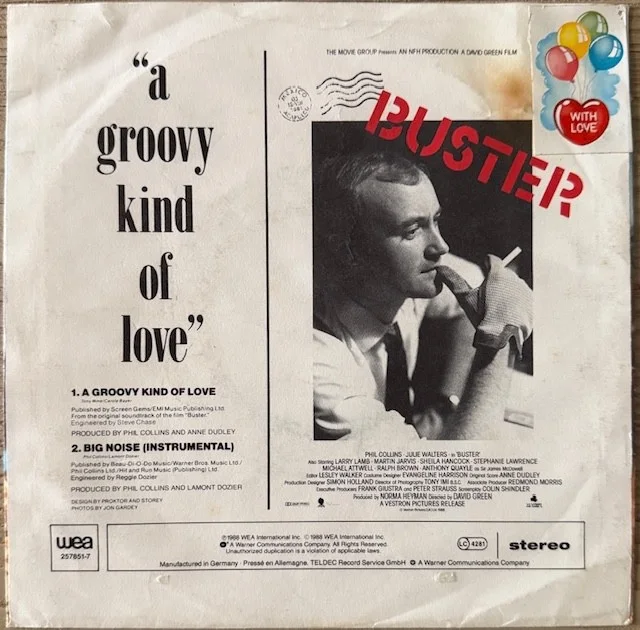 Phil Collins : signed A Groovy Kind of Love autographed 7" vinyl ( Genesis Lp ), image 2