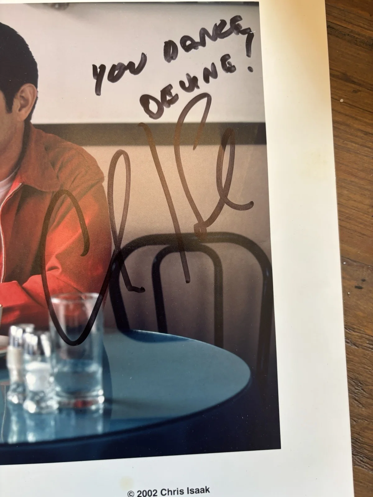 Chris Isaak SIGNED 8x10 Photo - "You Dance Divine" Song Lyric Autograph - RARE!, изображение 4