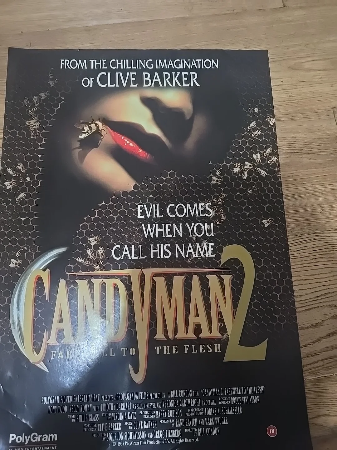 Candyman 2 Original Video Shop VHS Poster Rare Tony Todd, изображение 3