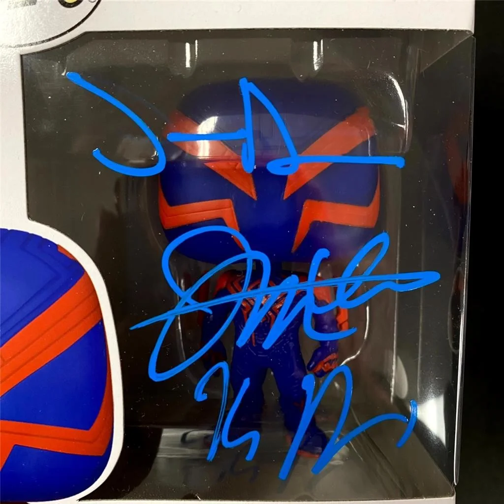 Artists Powers, J. Dos Santos, Thompson signed Spider-Man Funko Pop auto JSA, image 2