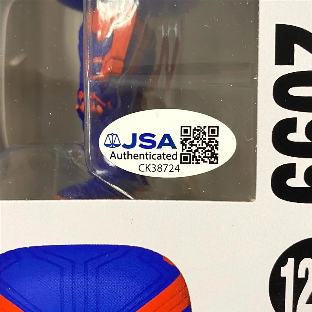 Artists Powers, J. Dos Santos, Thompson signed Spider-Man Funko Pop auto JSA, image 4