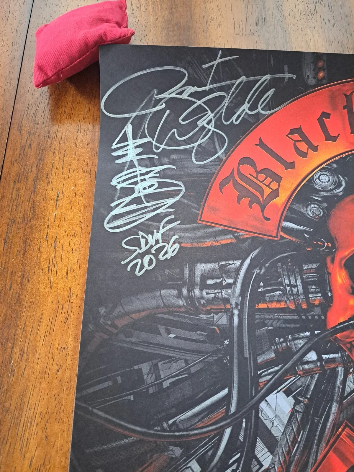 BLACK LABEL SOCIETY VIP POSTER SIGNED Z WILDE, JD DESERVIO, J FABB, D LORINA JSA, изображение 2