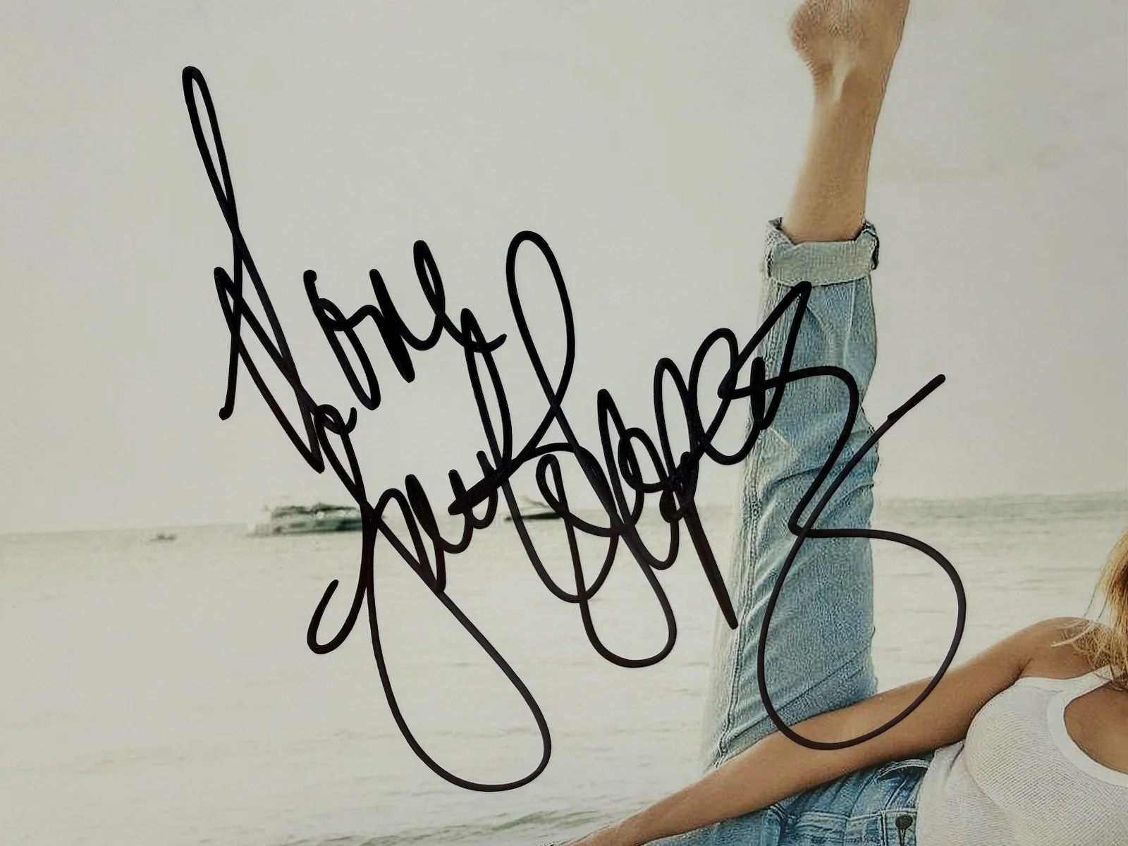 Jennifer Lopez — Jennifer Lopez Signed 8x10 Photo Future Rock & Roll HOF music actress AD COA Jlo, изображение 2