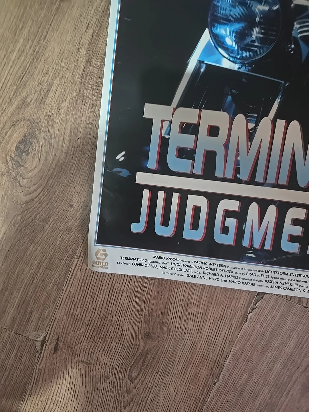 Terminator 2 Judgement Day Original Video Shop VHS Poster 1991 - Schwarzenegger, изображение 2