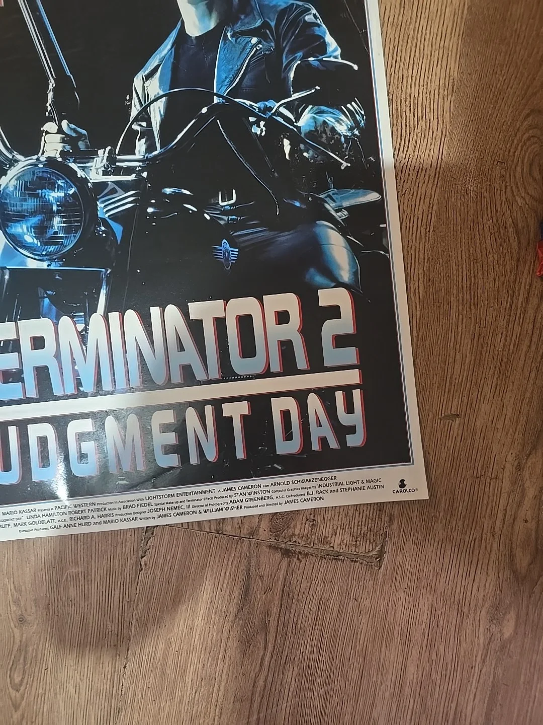 Terminator 2 Judgement Day Original Video Shop VHS Poster 1991 - Schwarzenegger, изображение 3