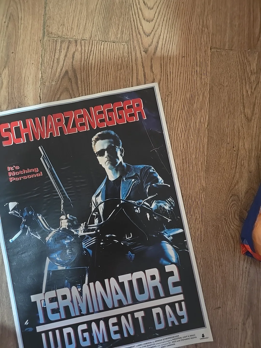 Terminator 2 Judgement Day Original Video Shop VHS Poster 1991 - Schwarzenegger, изображение 4