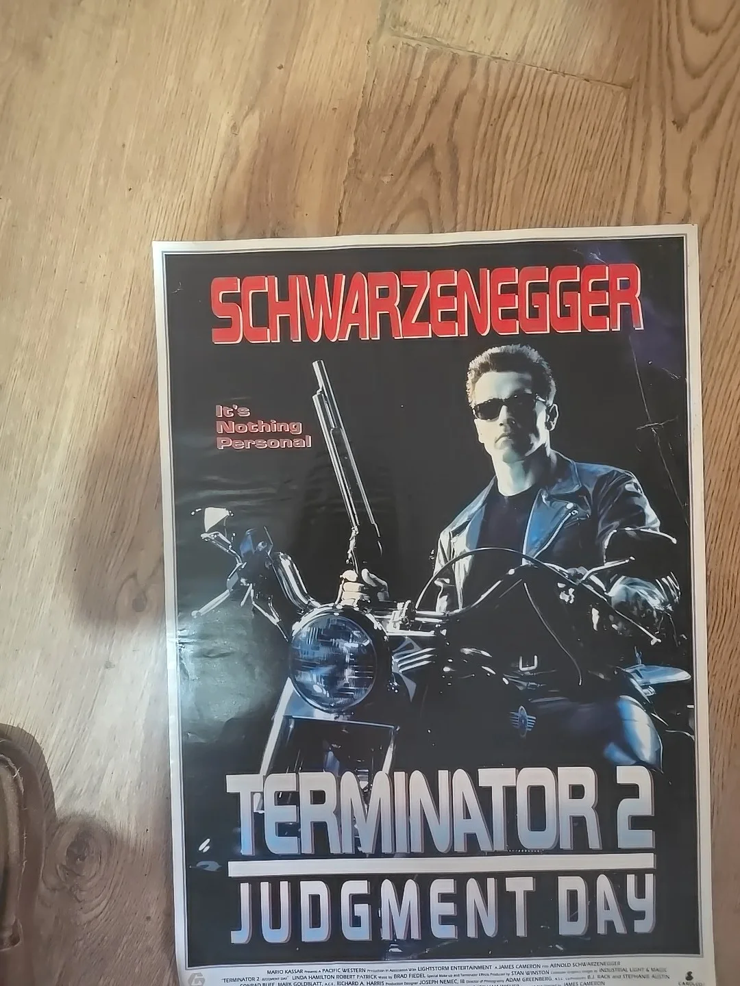 Terminator 2 Judgement Day Original Video Shop VHS Poster 1991 - Schwarzenegger, изображение 5