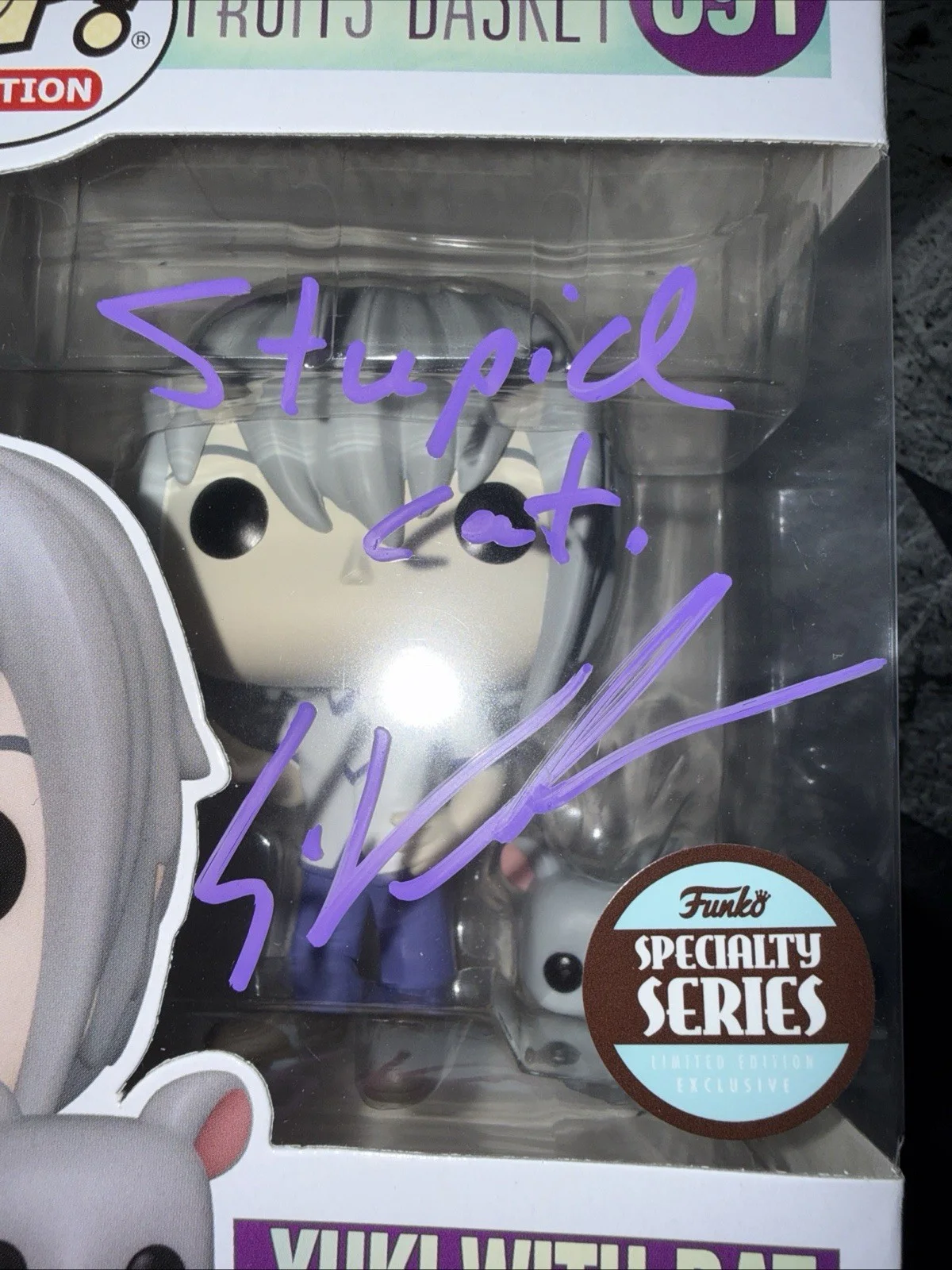 ERIC VALE — ERIC VALE SIGNED YUKI SOMA WITH RAT FUNKO FRUITS BASKET ANIME AUTOGRAPH JSA 634, image 2