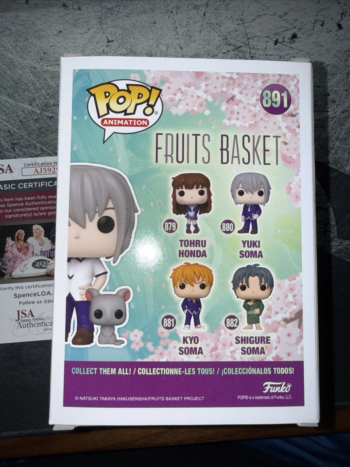 ERIC VALE — ERIC VALE SIGNED YUKI SOMA WITH RAT FUNKO FRUITS BASKET ANIME AUTOGRAPH JSA 634, image 4