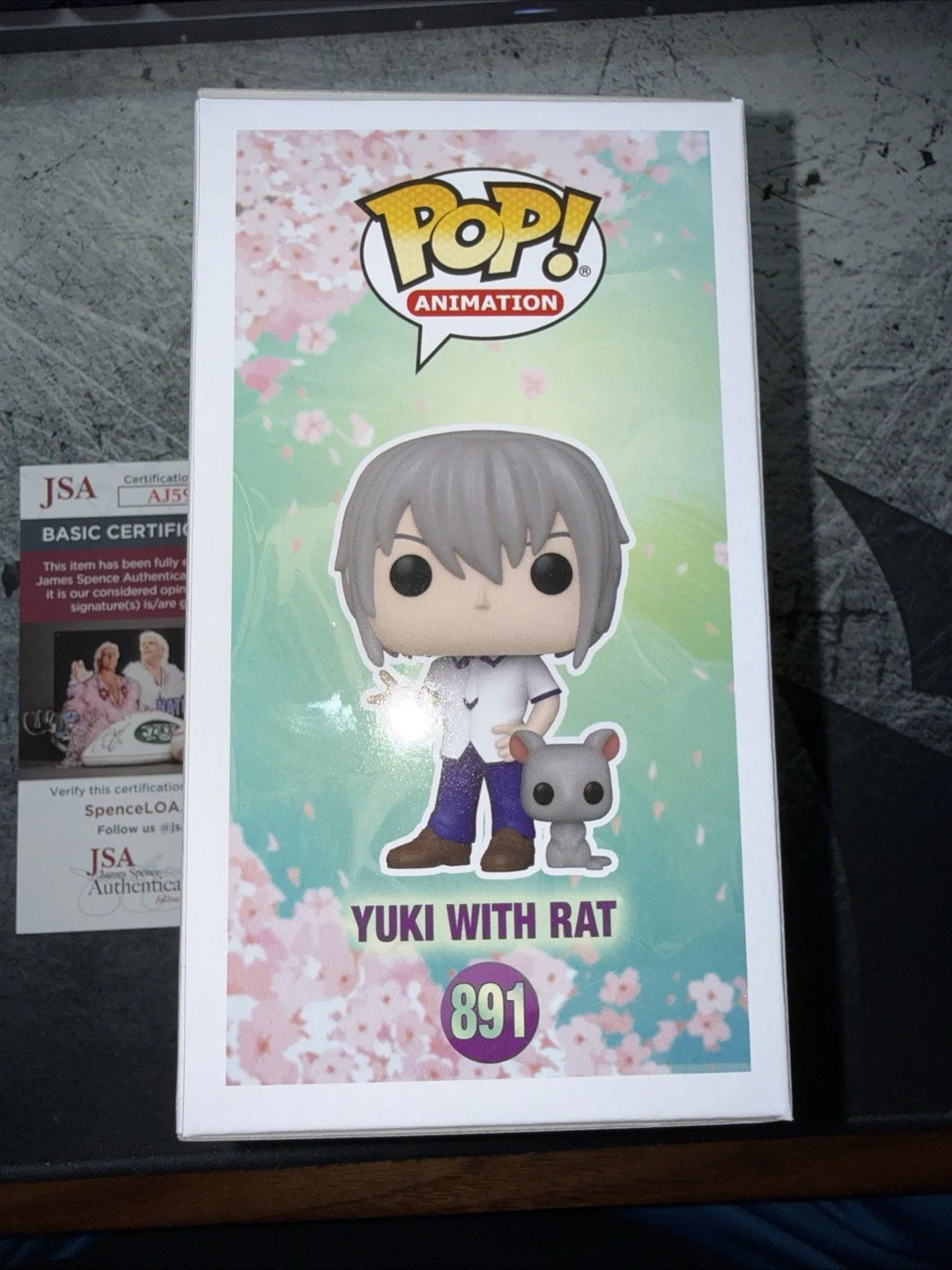 ERIC VALE — ERIC VALE SIGNED YUKI SOMA WITH RAT FUNKO FRUITS BASKET ANIME AUTOGRAPH JSA 634, image 5