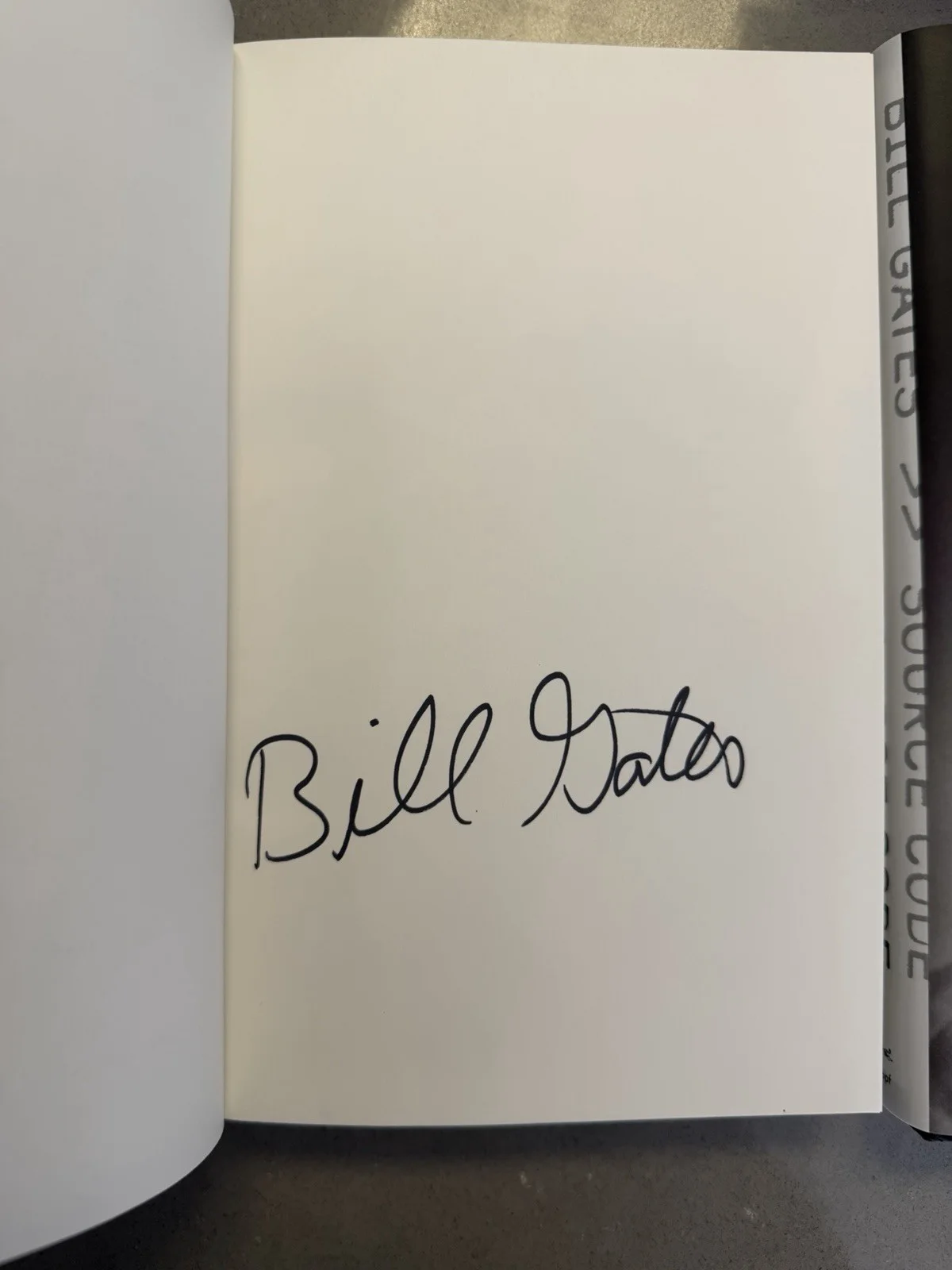 BILL GATES MICROSOFT SIGNED AUTOGRAPH SOURCE CODE HARDCOVER BOOK AUTH RARE C, image 2