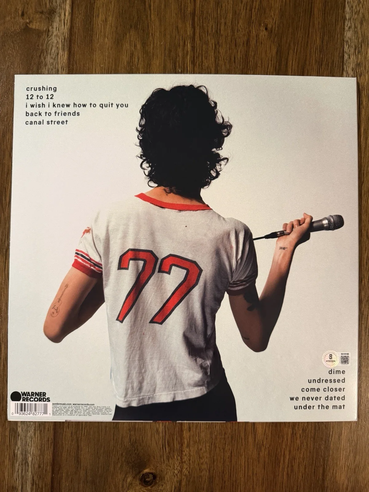 ‘Sombr’ Signed Vinyl Album ‘I Barely Know Her’ Beckett Certified, изображение 2