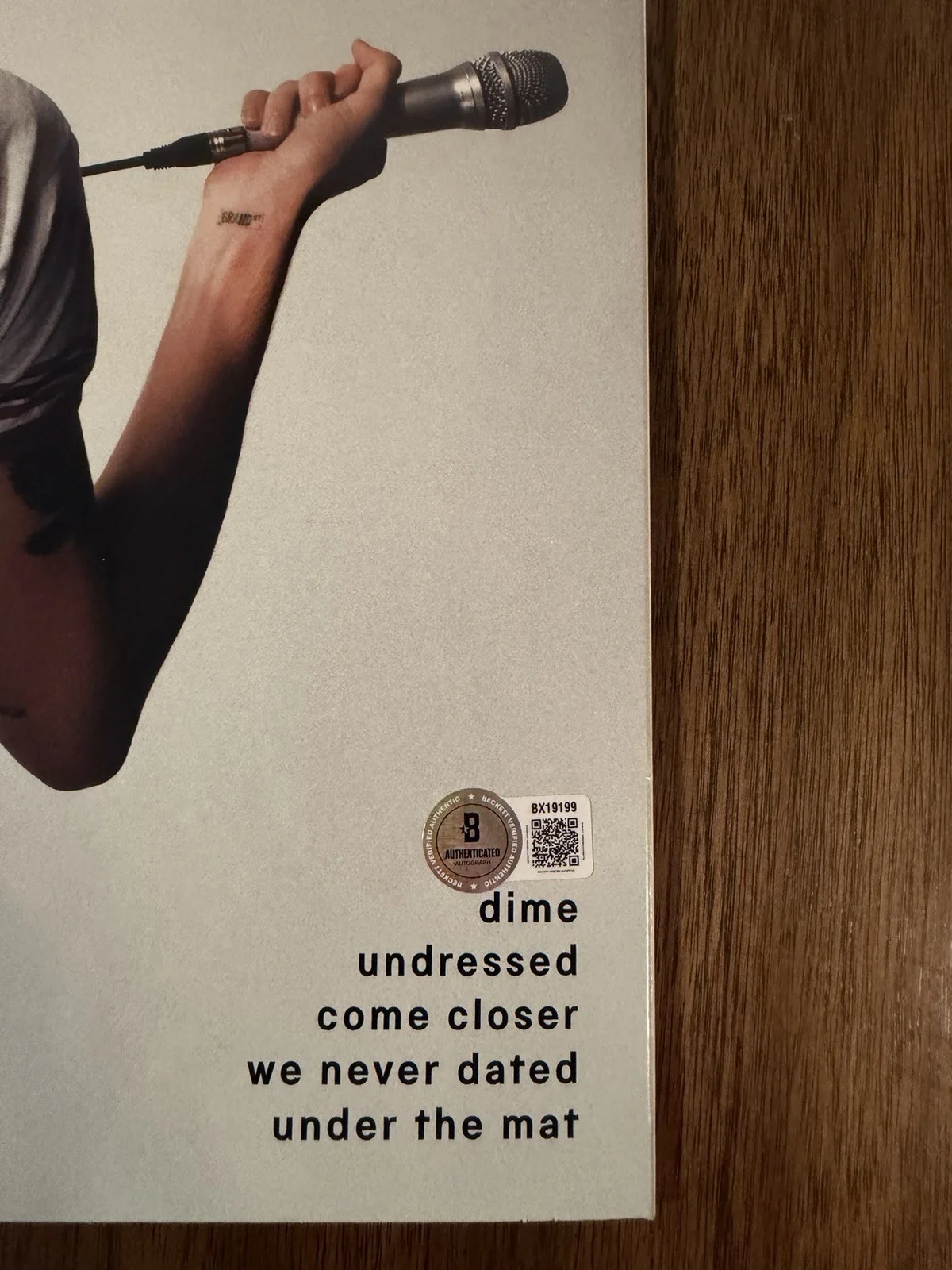 ‘Sombr’ Signed Vinyl Album ‘I Barely Know Her’ Beckett Certified, изображение 3