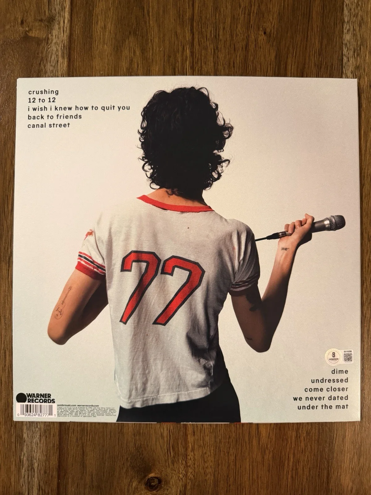 ‘Sombr’ Signed Vinyl Album ‘I Barely Know Her’ Beckett Certified, image 2