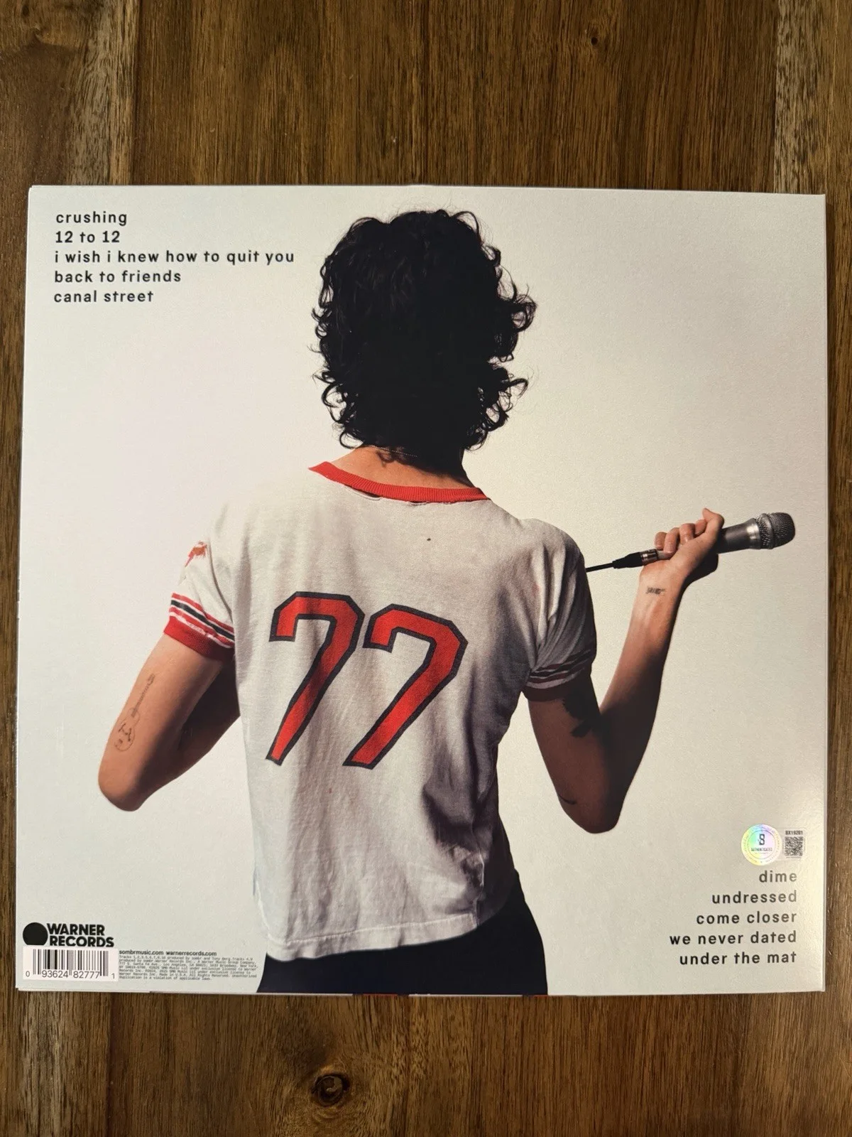 ‘Sombr’ Signed Vinyl Album ‘I Barely Know Her’ Beckett Certified, image 2