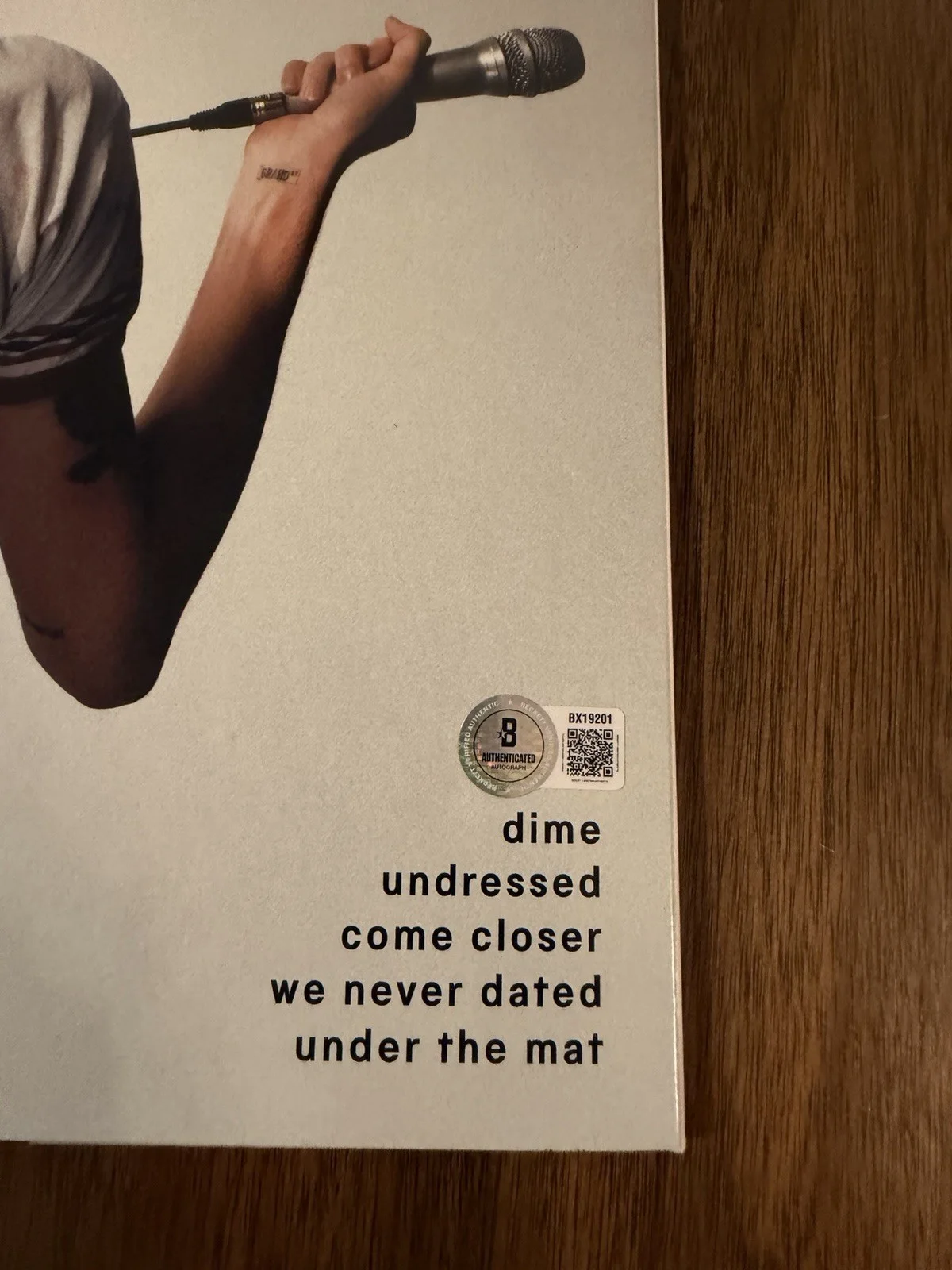 ‘Sombr’ Signed Vinyl Album ‘I Barely Know Her’ Beckett Certified, image 3
