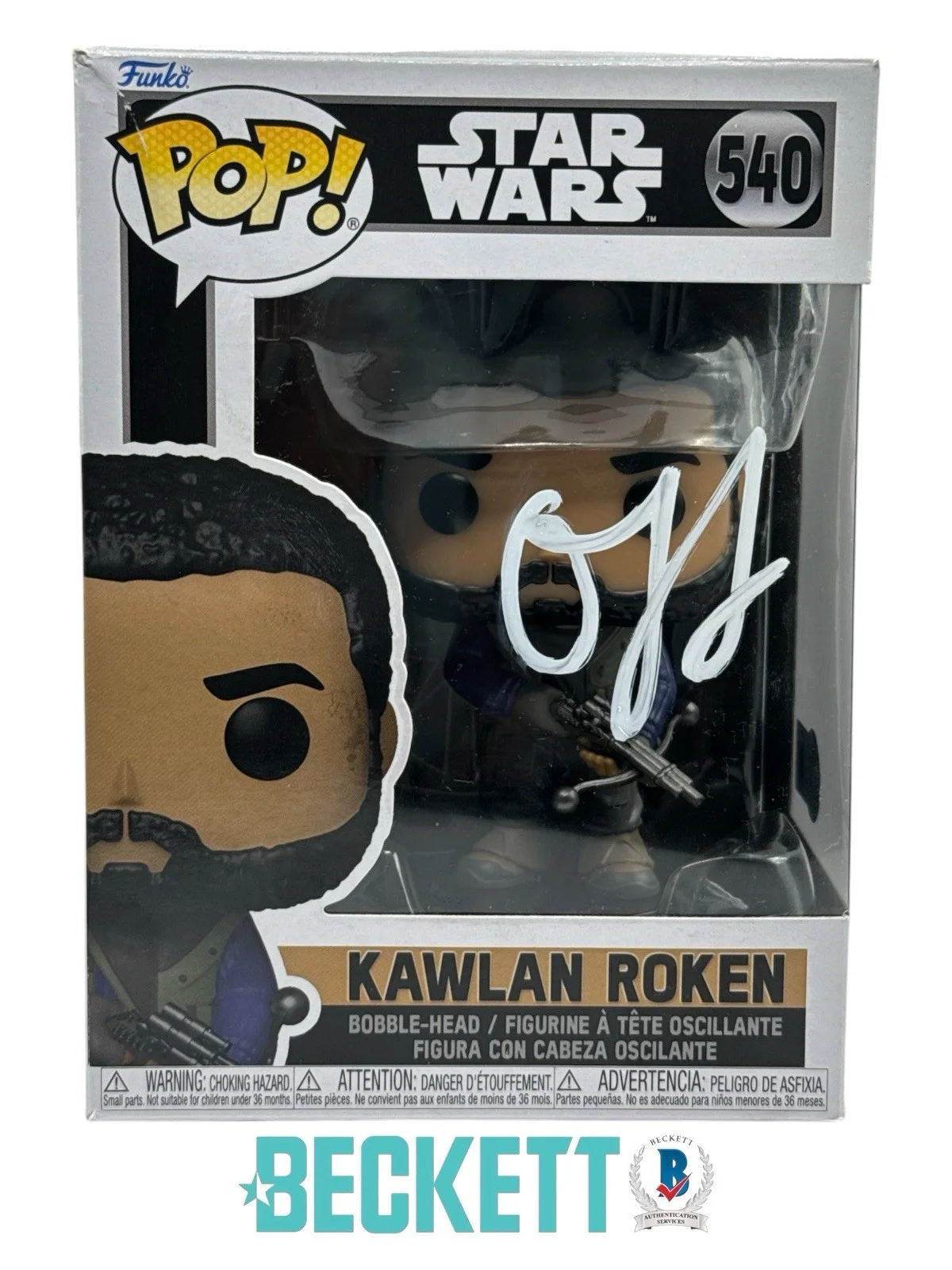 O’Shea Jackson Jr — O’Shea Jackson Jr. Autograph Signed Star Wars Kawlan Roken Funko Pop Beckett COA