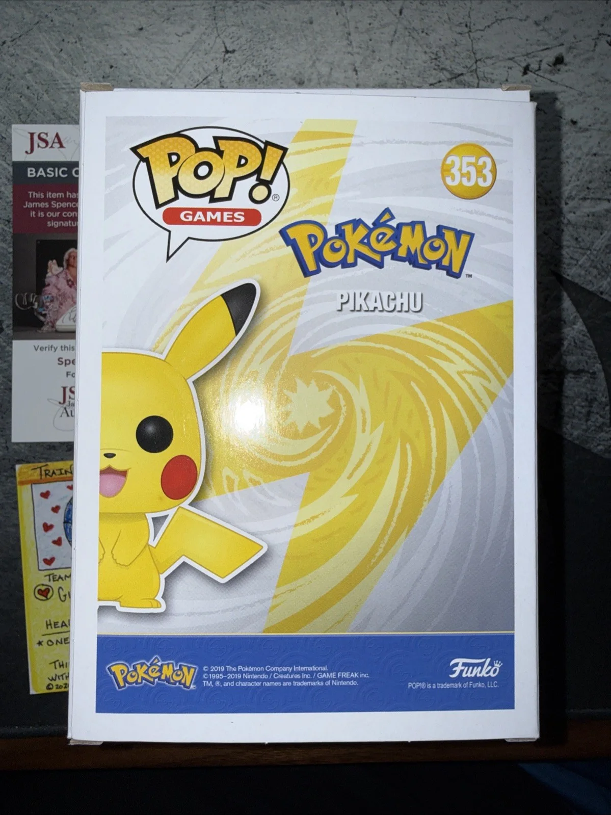 VERONICA TAYLOR — VERONICA TAYLOR SIGNED PIKACHU FLOCKED FUNKO GAMESTOP Exclu POKEMON JSA w/qoute, image 3