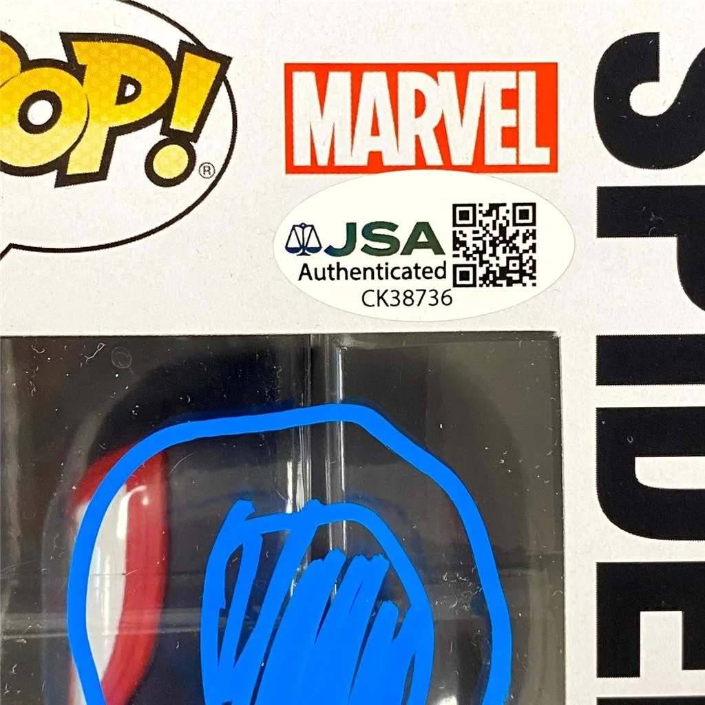 Artists Hawkins, J. Dos Santos, Thompson signed Spider-Verse Funko Pop auto JSA, image 5