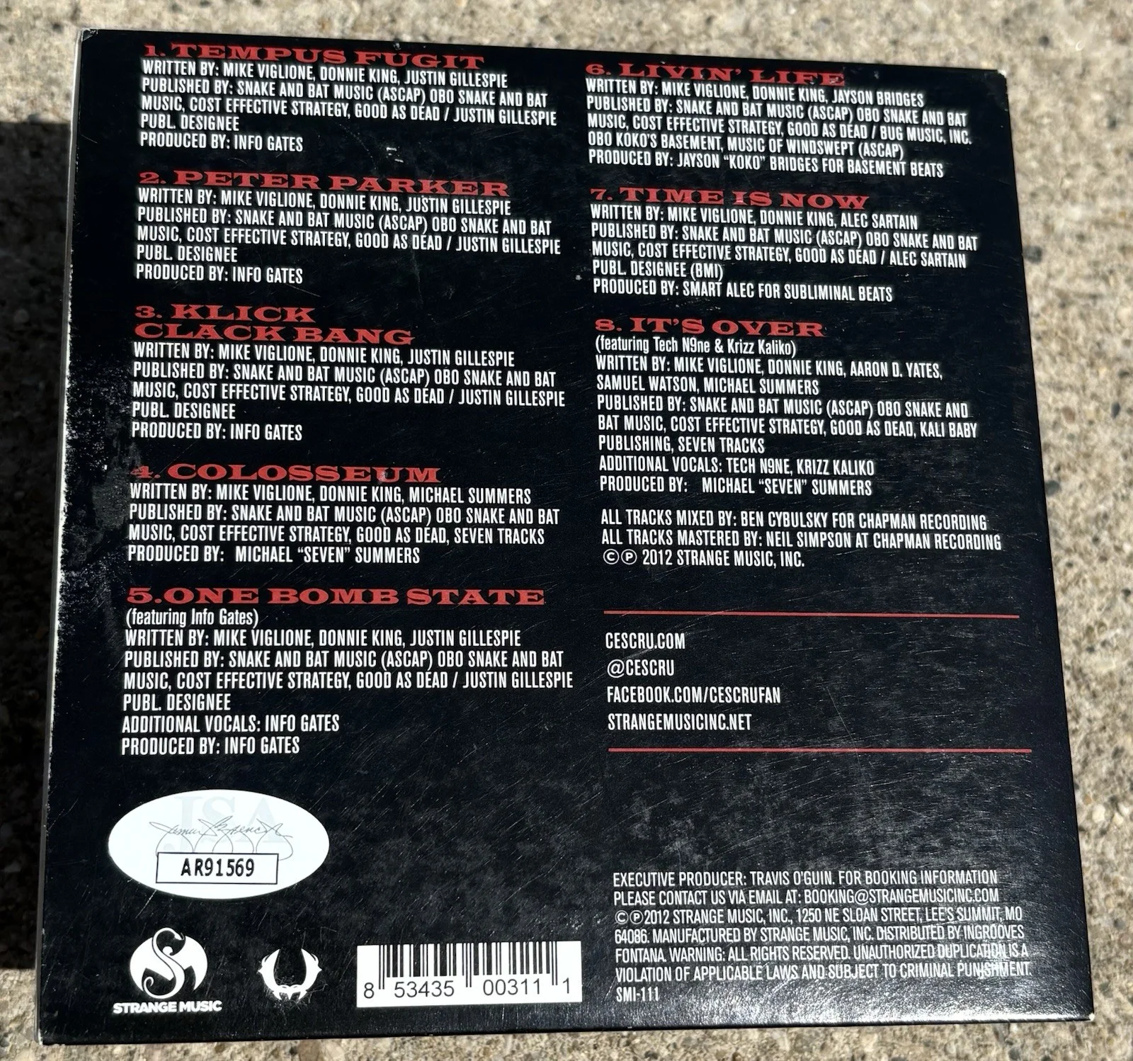 CES CRU SIGNED 13 CD JSA COA RAP HIP HOP, image 2