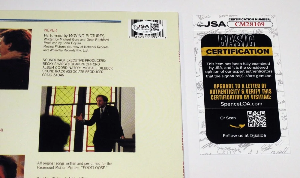 Kenny Loggins — Kenny Loggins signed "FOOTLOOSE" Vinyl Album EXACT PROOF b Autographed JSA COA, image 3