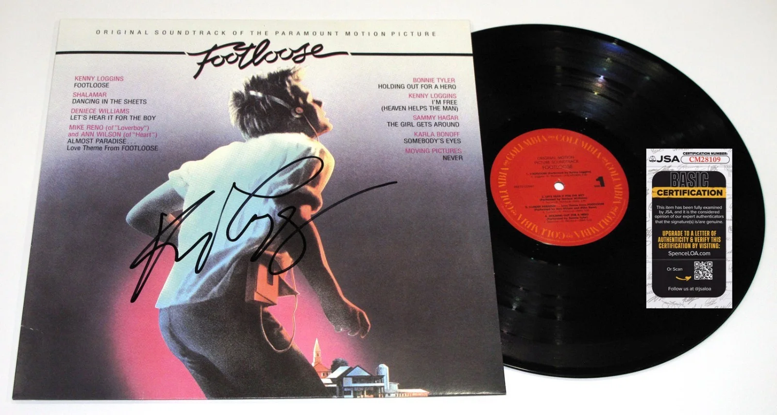 Kenny Loggins — Kenny Loggins signed "FOOTLOOSE" Vinyl Album EXACT PROOF b Autographed JSA COA, image 5