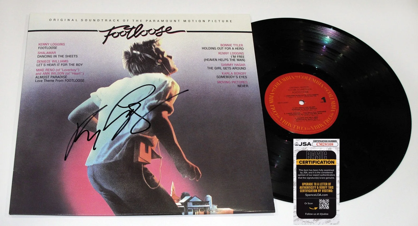 Kenny Loggins — Kenny Loggins signed "FOOTLOOSE" Vinyl Album EXACT PROOF a Autographed JSA COA, изображение 5