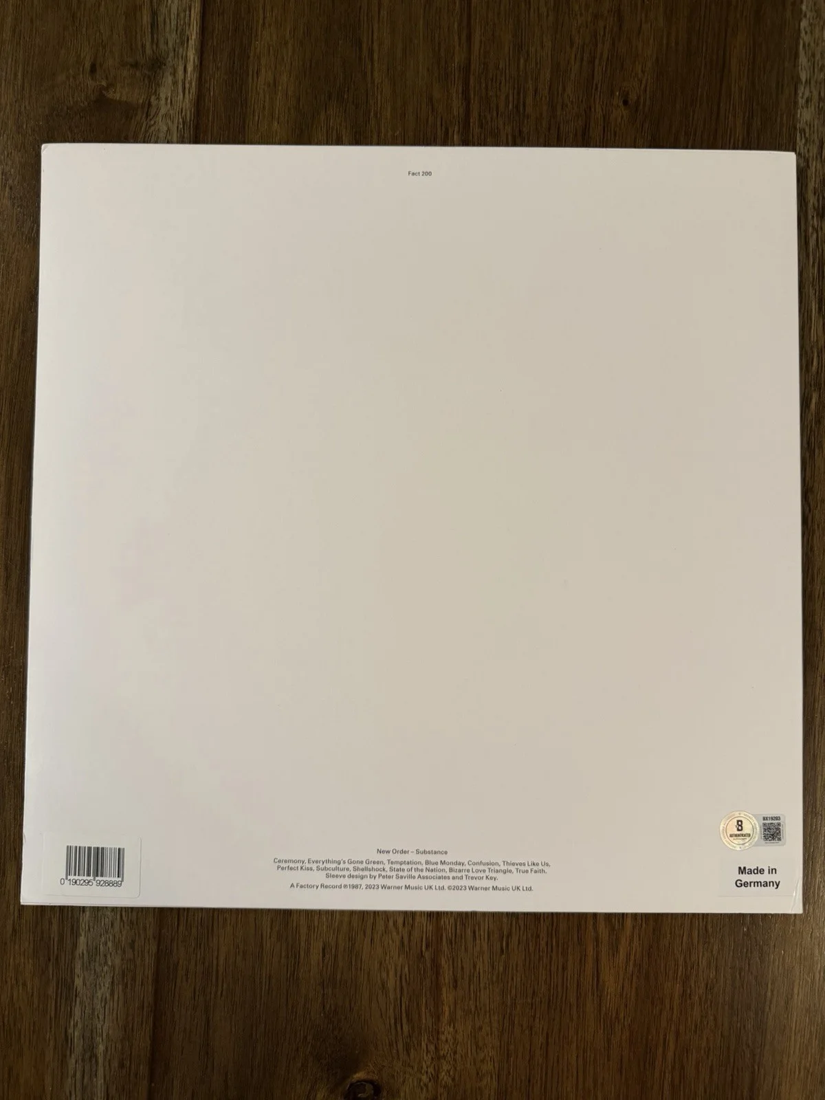 Bernard Sumner & Gillian ‘New Order’ Band Signed Vinyl Album ‘Substance’ Beckett, изображение 2