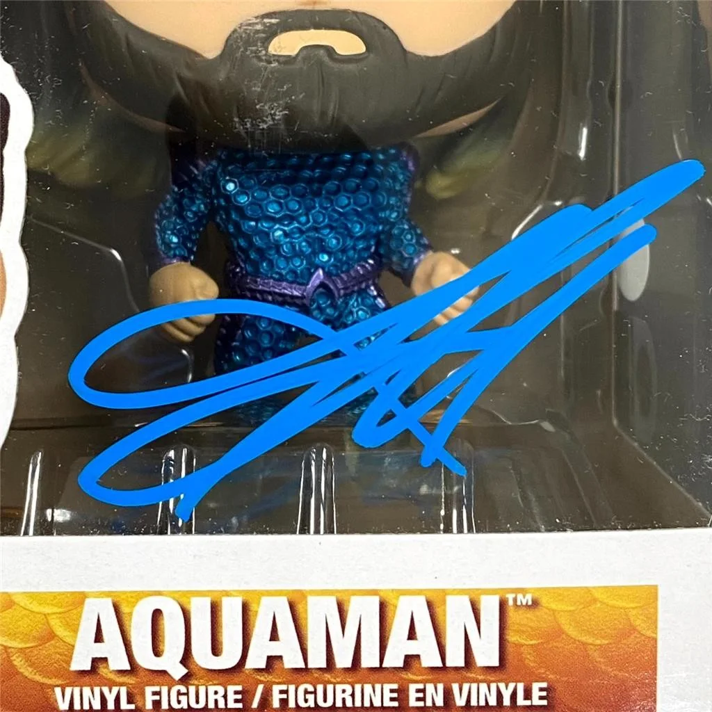 Jason Momoa signed Aquaman Lost Kingdom Funko Pop 1302 autograph ~ JSA & SWAU, изображение 2