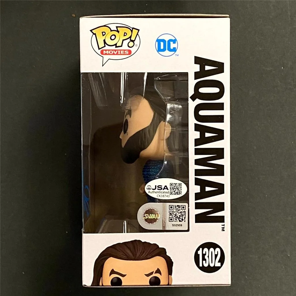 Jason Momoa signed Aquaman Lost Kingdom Funko Pop 1302 autograph ~ JSA & SWAU, изображение 3