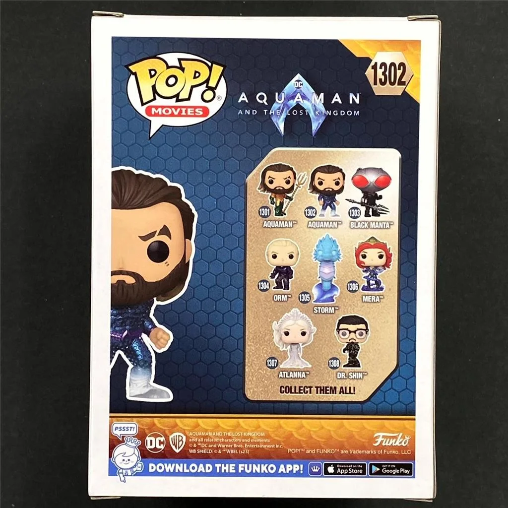 Jason Momoa signed Aquaman Lost Kingdom Funko Pop 1302 autograph ~ JSA & SWAU, изображение 5