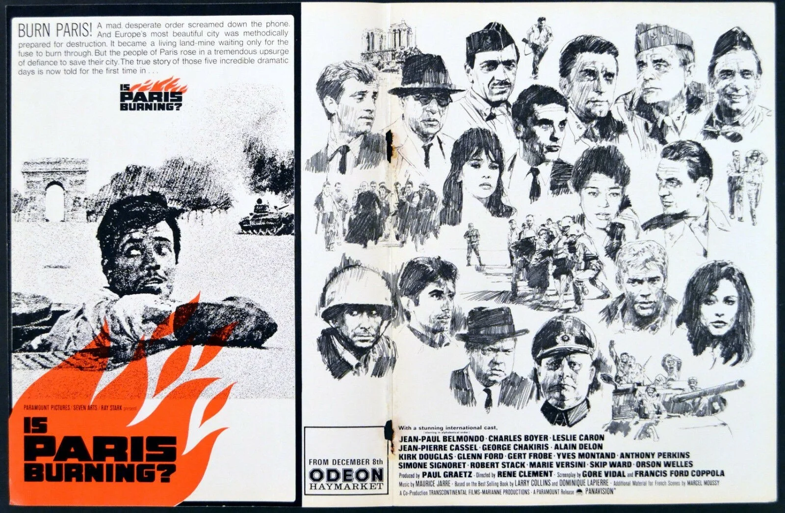 IS PARIS BURNING? 1966 Jean-Paul Belmondo, Charles Boyer, Leslie Caron TRADE ADS, изображение 2