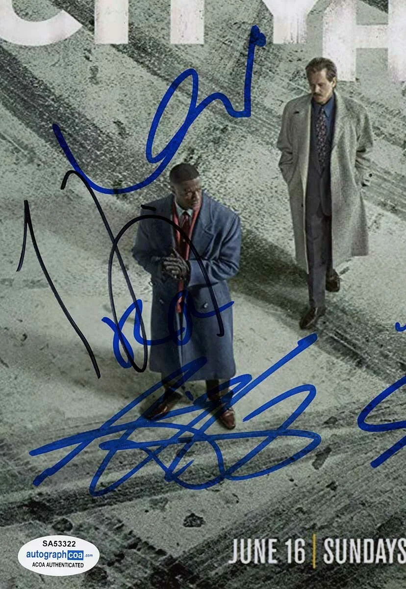 KEVIN BACON, ALDIS HODGE, MORE — Kevin Bacon, Aldis Hodge, +8 signed "CITY ON A HILL" 8x10 Photo Proof ACOA COA, изображение 5