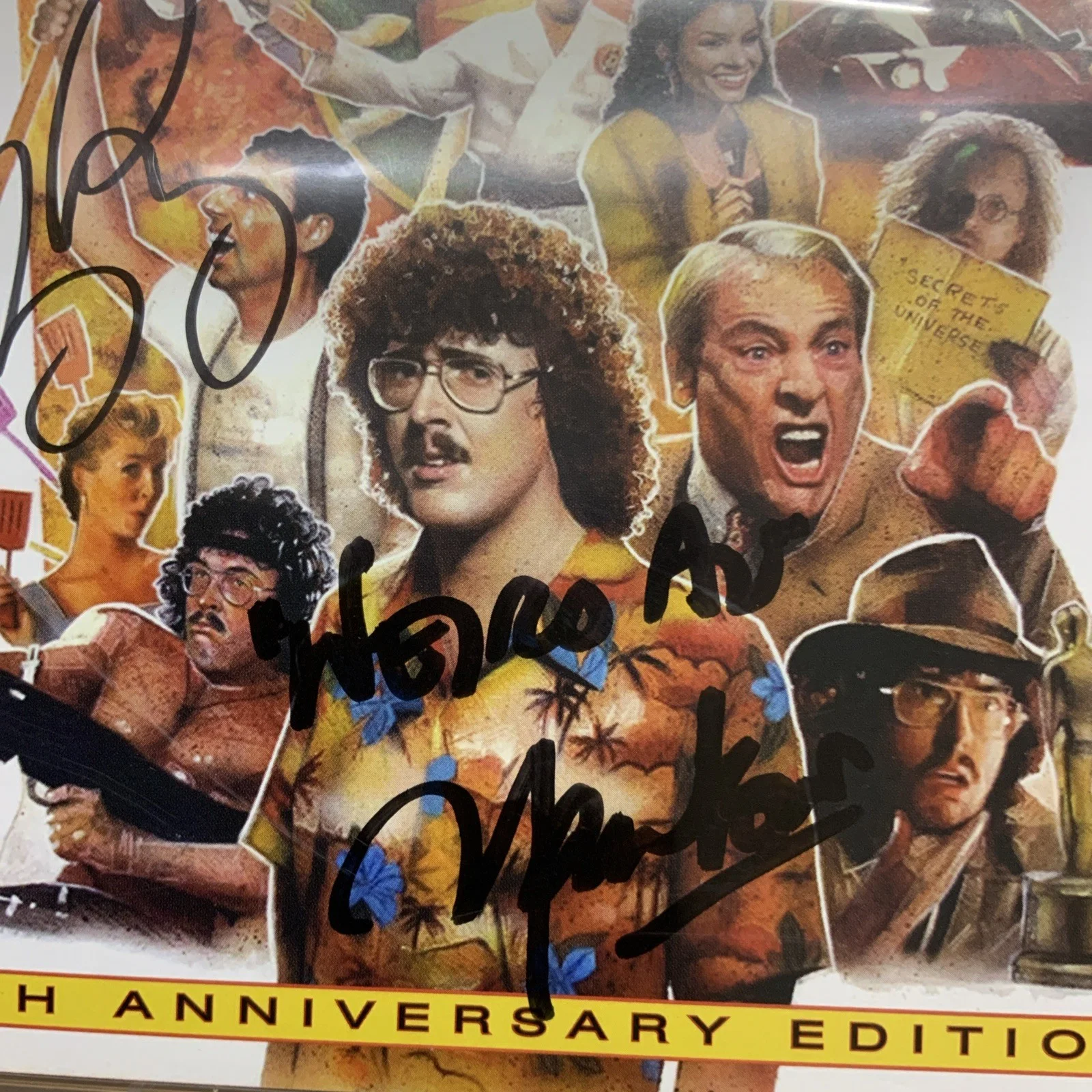 WEIRD AL YANKOVIC — UHF WEIRD AL YANKOVIC Micheal Richards autographed signed 25th anniversary rare, изображение 2