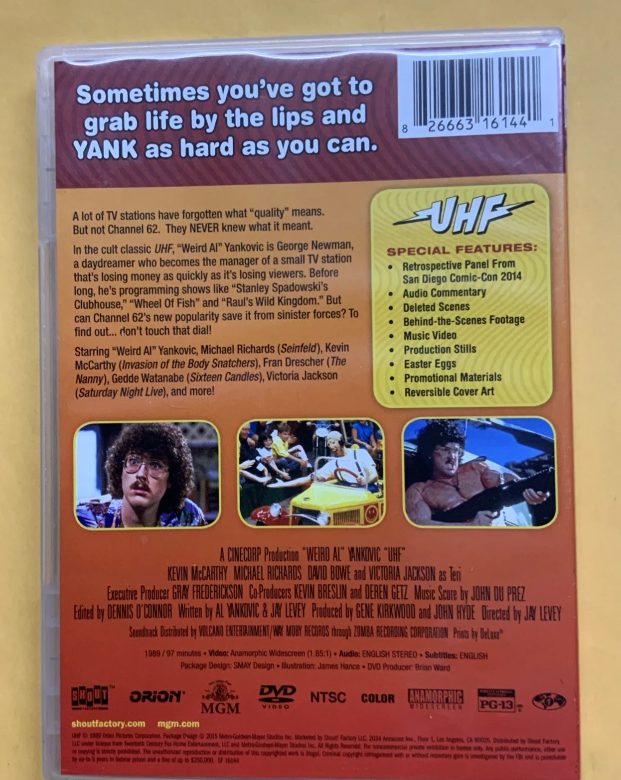 WEIRD AL YANKOVIC — UHF WEIRD AL YANKOVIC Micheal Richards autographed signed 25th anniversary rare, изображение 4