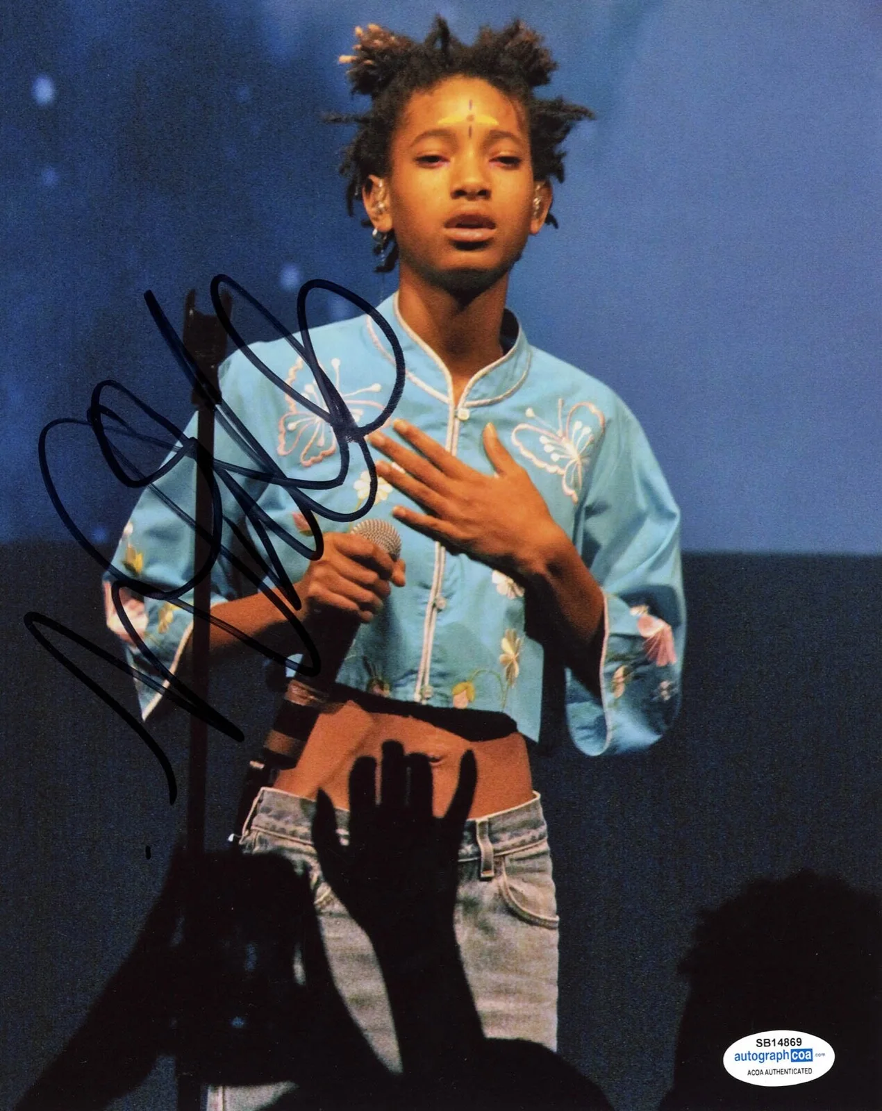 WILLOW SMITH — Willow Smith signed Autographed 8x10 Photo EXACT PROOF Singer ACOA COA Rare, изображение 4