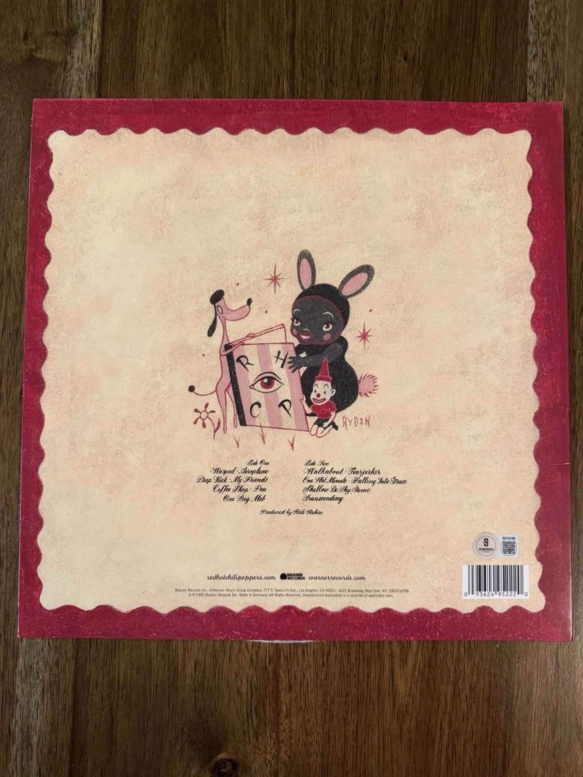 Chad Smith ‘Red Hot Chili Peppers’ Signed Vinyl Album ‘One Hot Minute’ Beckett, изображение 3